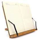 Bamboo Book Stand Foldable Cookbook Holder Desktop Document Holder For Kitchen
