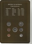 Coin Sets Of All Nations Botswana  Republic Of With Card 1981-1984