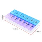 7 Days Pills Box Daily Medicine Holder Case Pill Organizer Push Button Weekly