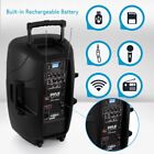 Pyle Karaoke Portable Pa Speaker System-1600 W  Rechargeable Battery  Easy Carry