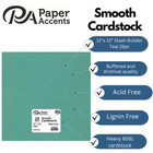 Pa Paper Accents Smooth Cardstock 12  X 12  Teal  65lb Colored Cardstock Paper