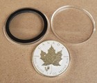 2017   Canada Maple Leaf   1 Oz Silver Rooster Privy  9999 Reverse Proof 