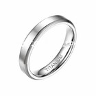 4 6 8mm Titanium Ring For Men Women Wedding Band Beveled Edges Matte Fininish