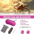Sunglasses Case Hard Eva Shell Shockproof Sport Glasses Case With Metal Carabin