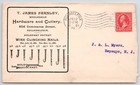 1901 T  James Fernley Hardware Cutlery Wire Clinching Nails Advertising Cover
