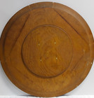 Vintage Hand Painted Swedish Folk Art Wood Plate 15    Diameter