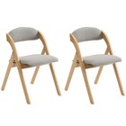 Set Of 2 Chair Dining Chairs Wood Legs For Kitchen Bedroom Living Room