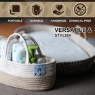 Hand Woven Zeal n Life Seagrass Baby Changing Basket Diaper Caddy Boho Nursery