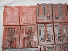 Lot Of 9 -vintage Lead Toy Soldier R b Rubber Molds  - Lot  13a