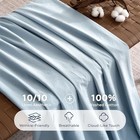  Duvet Cover Twin Size - 100  Washed Cotton Twin 68   90   01- Baby Blue