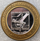 Hard Rock Hotel Guitar   Casino View Las Vegas 999 Pure  10 Silver Strike Token