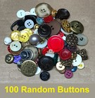 Junk Journal Loose Buttons Lot Of 100 Vintage Nice Mix Metal Plastic Large Small