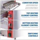 Easyrose Countertop Conveyor Pizza Oven Bread Toaster Machine Commercial Ovens