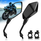 2pc 7 8  Handlebar End Bar Rearview Side Mirrors For Cfmoto Motorcyclr Atv Black