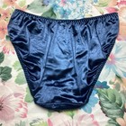 Vintage Maidenform Second Skin Satin Panties Shiny Glossy Hi-cut Large 27619