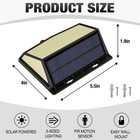 4 6 8 Pack Led Solar Power Lights Pir Motion Sensor Outdoor Garden Security Lamp