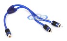 Stinger Si62ym 2-channel 6000 Series Audiophile Grade Male Rca Y-adapter Cable
