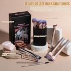 Bs-mall 21 Pcs Professional Makeup Brush Set With Foundation For Golden