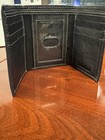 Timberland Men s Black Trifold Wallet W  Folding Id Window  Solid Logo