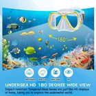 Dry Snorkel Set panoramic Wide View Anti-fog Scuba Diving  professional Snork   