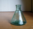 1860s Applied Lip 12 Sided Umbrella Ink Bottle Dug In 1860s Illinois Privy