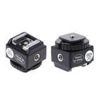 Hot Shoe Converter Adapter Pc Sync Port Kit For Flash To For Canon-camera New