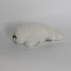 Vintage Russ White Baby Seal Plushie - Stuffed Animal Toy