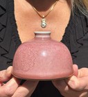 Chinese Fine Peachbloom Beehive Brush Washer  Beautiful Glaze