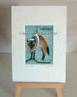 Siamese Comical Teabag Aceo Art Painting Original Hand Painted Suzanne Le Good