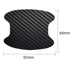 4pcs Carbon Fiber Door Handle Car Stickers Decal Protector Film Anti Scratch