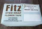12 Rolls Fitz Flower Tape Stem Wrap 1 2  X 90  Green      ft2204gr     Original Box