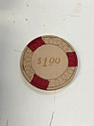 Vintage Burt Co  Horseshoe Clay Poker Chips  1 Gold Hot Stamp Lot Of 200