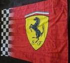 Ferrari Red Checkered Flag 3x5 Ft Banner Flag Car Show Racing Garage Workshop