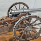 Dahlgren 1861 Cannon   Limber Cart Civil War Replica On Slotted Wooden Base