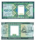 1981   1989 Mauritania 1000 Ouguiya Banknote Unissued Type Unc P7a   P3d S