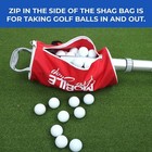 Golf Ball Retriever Shag Bag With Aluminum Tube   Handle Holds 80 Balls