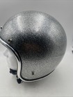 Arthur Fulmer Vintage Motorcycle Helmet Af-20 Silver Metal Flake Size Large 1971