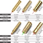 Red Dot Laser Bore Sight Cartridge Gun Boresighter Sighter With Battery Included