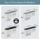 Toothbrush Holders Wall Mounted  Toothbrush Holder With Automatic Toothpaste    