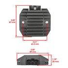 Regulator Rectifier For Kawasaki Klf300b Klf 300 Bayou 300 1988-2001 Atv New