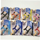 Adjustable Cat Halter Harness Kitten Nylon Strap Collar With Leash Belt Safety