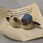 Retired Hagen Renaker Siamese Kitten W  Blue Yarn Ball