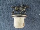 Letter    t    Blanton   s Bourbon Whiskey Cork Bottle Stopper W  Race Horse   Jockey