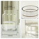 9  Floreros De Cristal Grande Jarrones Vidrio Para Centros De Mesa Elegante Sala
