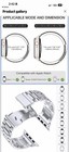 Epuy Silver Stainless Steel Strap Band For Apple Watch Ultra ultra 2 series 9