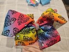 Jojo Siwa 7   5  Hair Bows New Wo Tags Clip In Lot Of 2  Free Shipping Sparkly