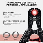 Icrimp Pex Pipe Crimping Tool Kit For 3 8 1 2 3 4 1-inch Copper Ring