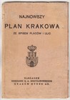 Poland Newest Plan Of City Of Krakow On 1936-37 With Names Streets Folding Map R