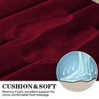 Burgundy Memory Foam Bath Rug Toilet Mat 17x24 20x32 U 20x24 Inch 3 Pcs