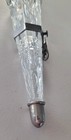 Vintage Cut Glass Car Bud Vase With Bracket  Sterling Silver Details